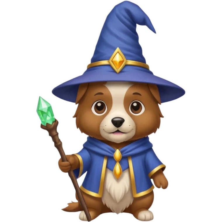 Dog wizard emoji