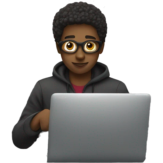 Working while on a train emoji
