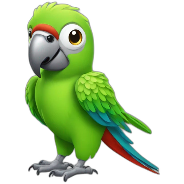 funny parrot emoji