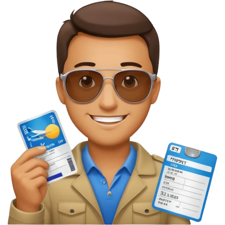 I will buy the flight ticket man emoji