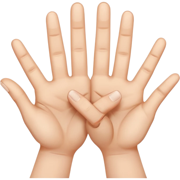 fake promise fingers crossed emoji