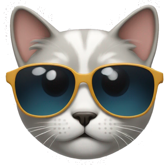 Cat with sunglasses emoji