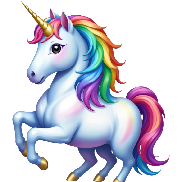 Rainbow unicorn emoji
