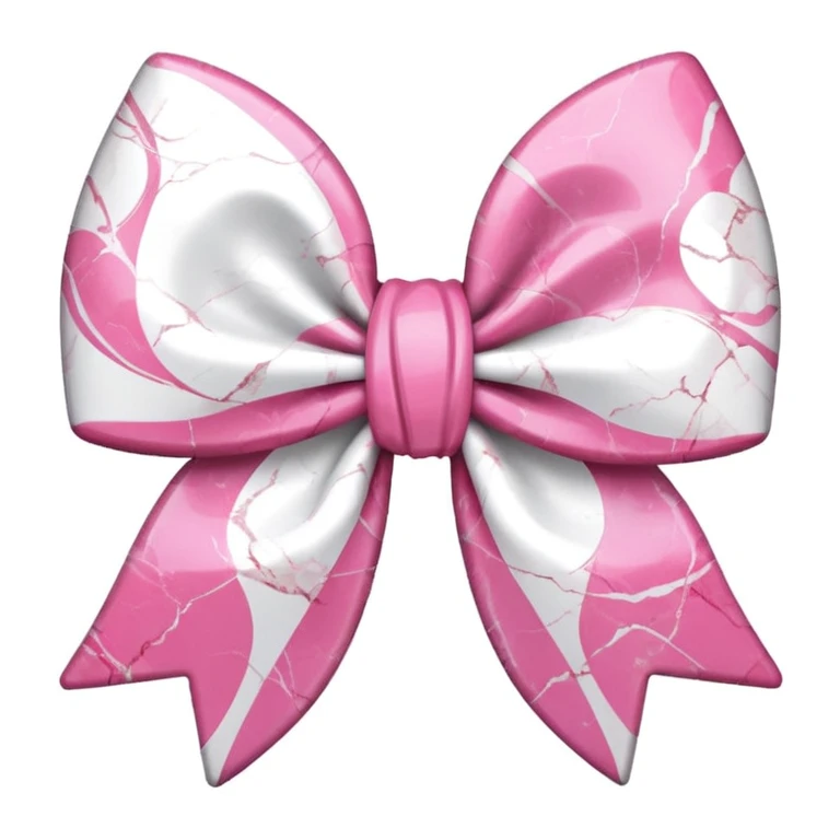 sakura bow with marble texture emoji