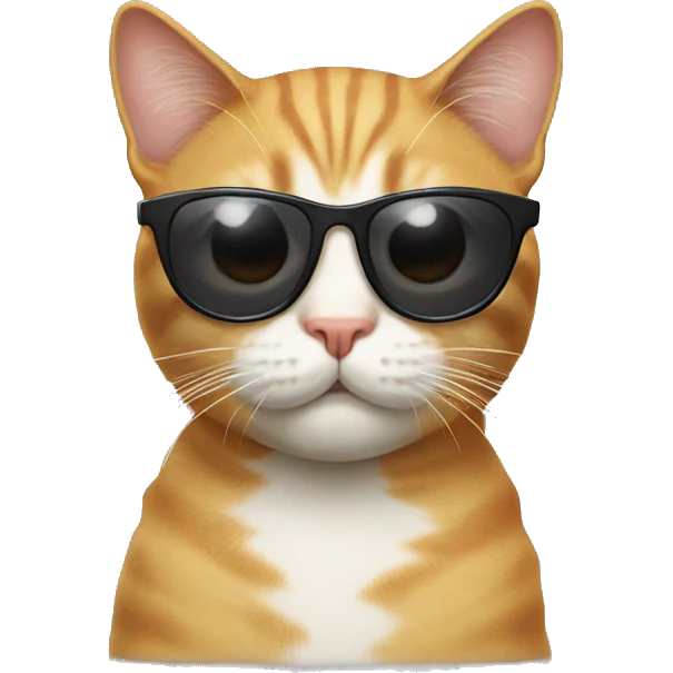 Cat with sunglasses emoji