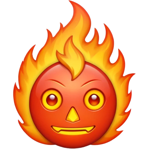 CYBERPUNK FIRE RED emoji