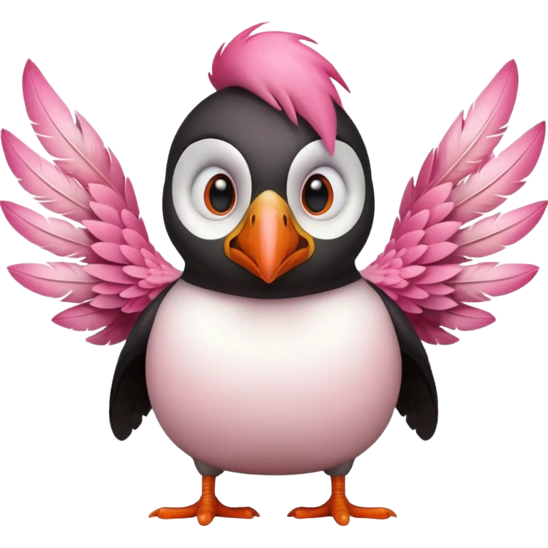 pink puffin angry steam emoji
