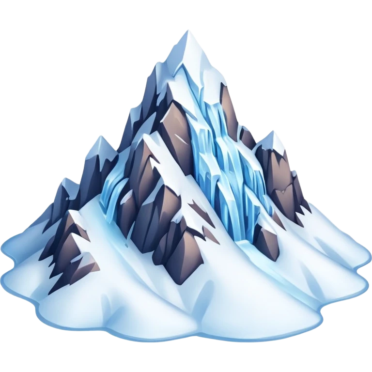 Ice Planet – frozen surface, icy mountains, blizzards emoji