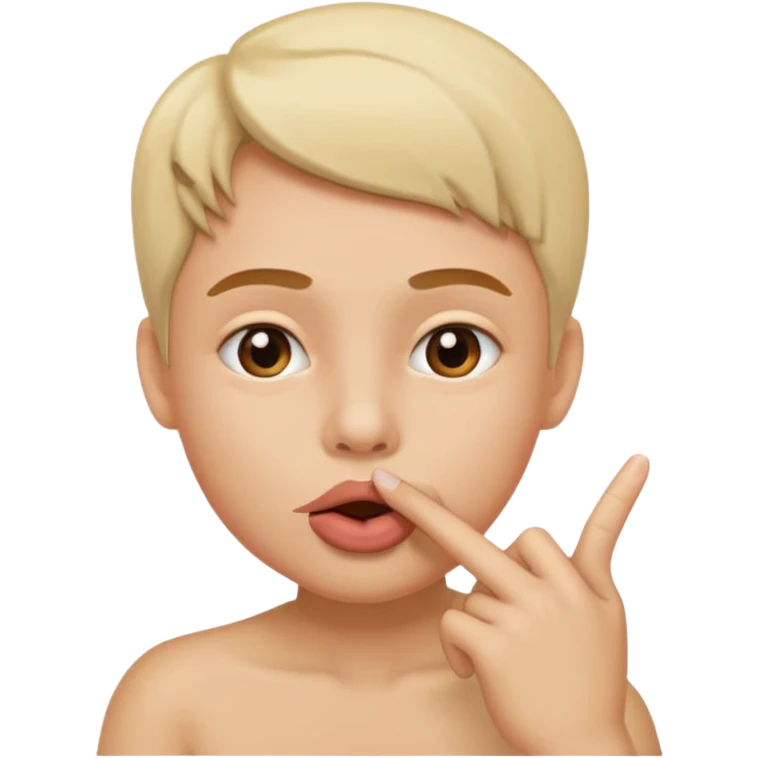 El dedo metido en la boca sexy  emoji