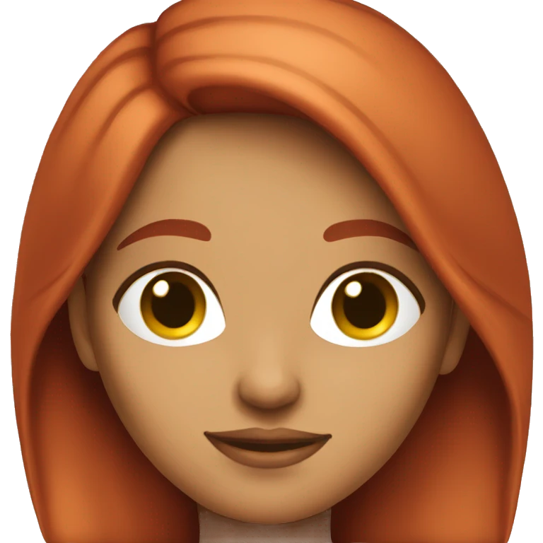 Pretty hispanic red haired girl  emoji