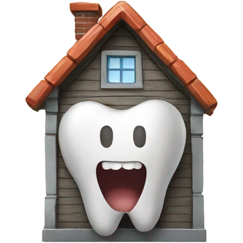 Tooth house emoji