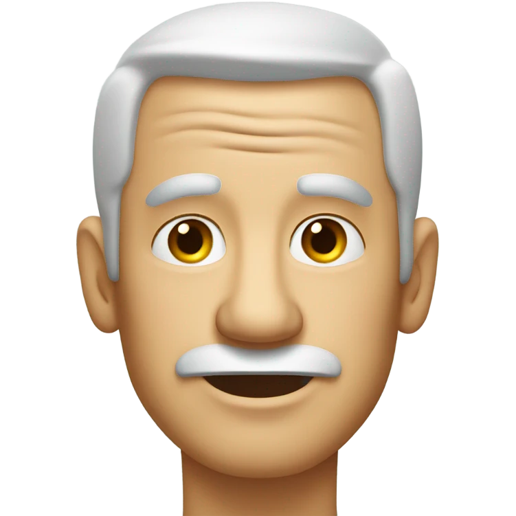 Old guy with neck pimples/acne emoji