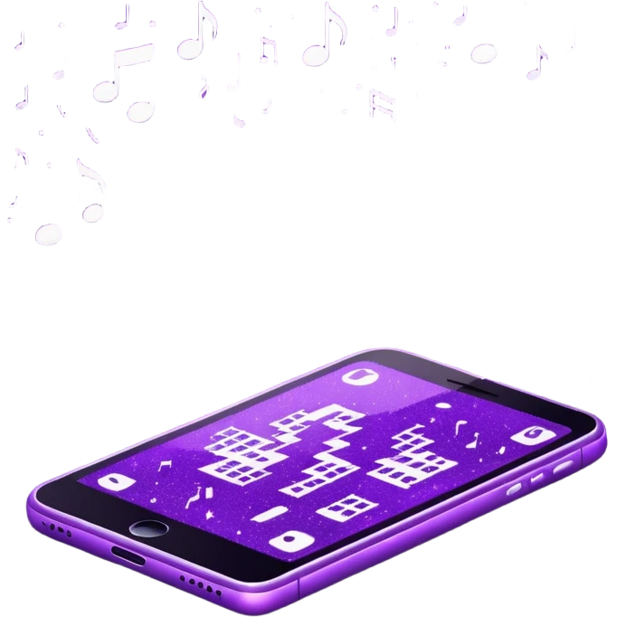 glitter music purple cyberpunk emoji