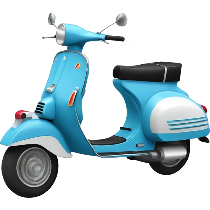 Hellblauer Vespa Roller emoji