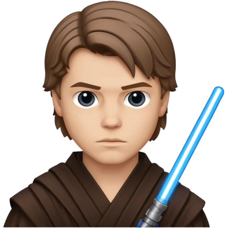 Anakin skywalker avec sabre laser emoji