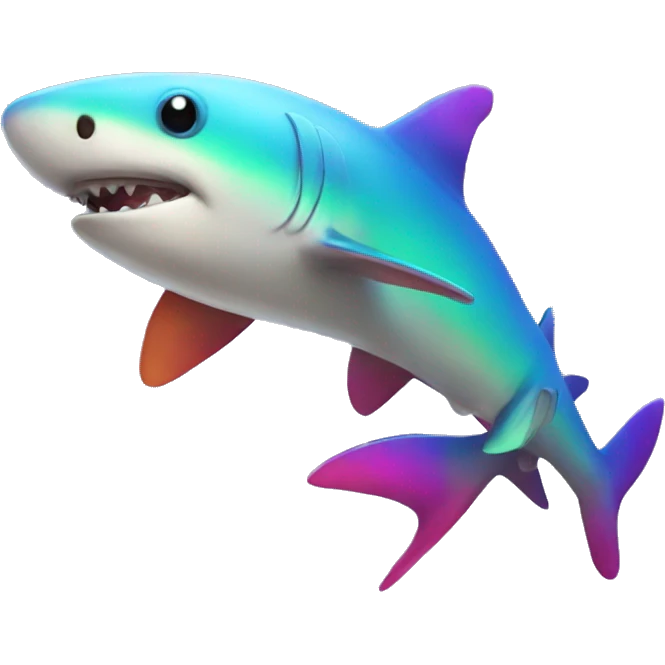 rainbow shark emoji
