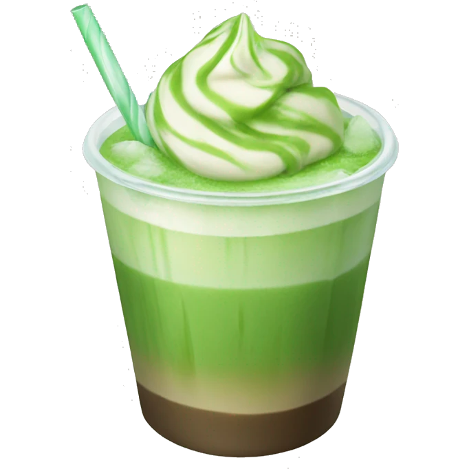 iced matcha latte emoji