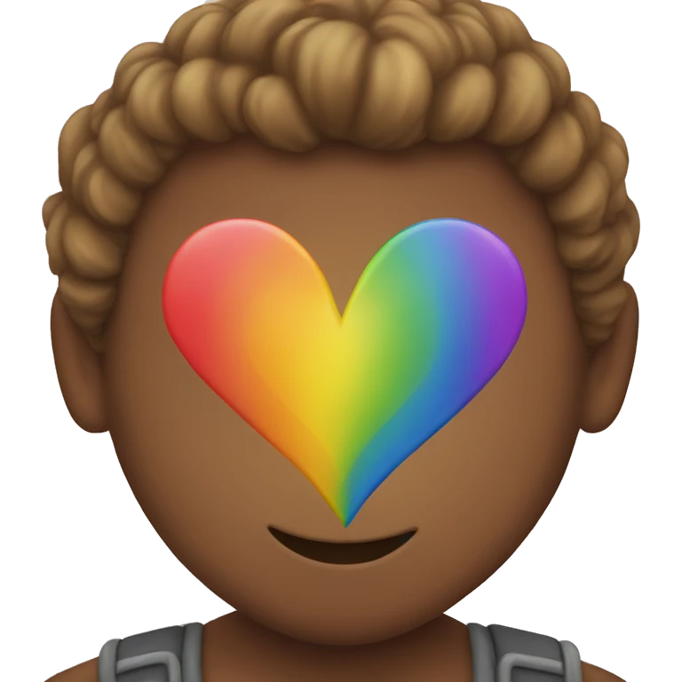 Rainbow heart emoji emoji