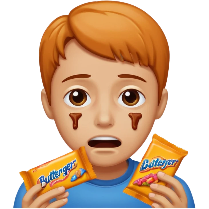 crying with butter finger  emoji