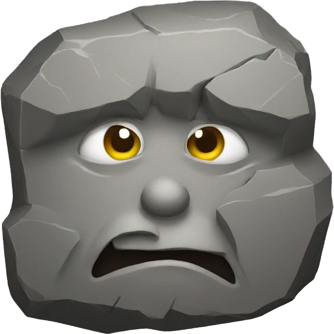 rock face emoji