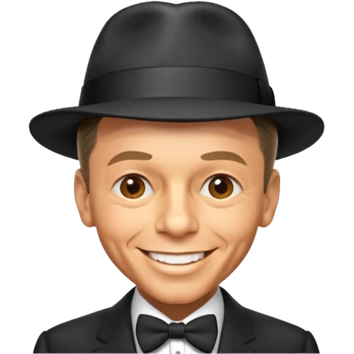 Frank sinatra emoji showing some data anlytics emoji