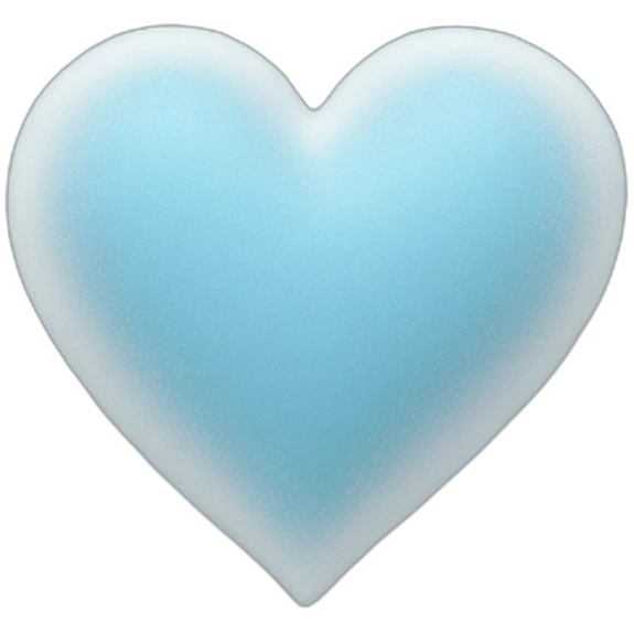Powder blue heart emoji