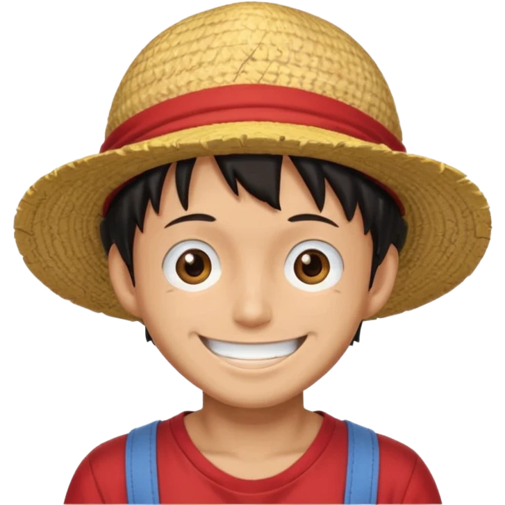 a man with Luffy hat emoji