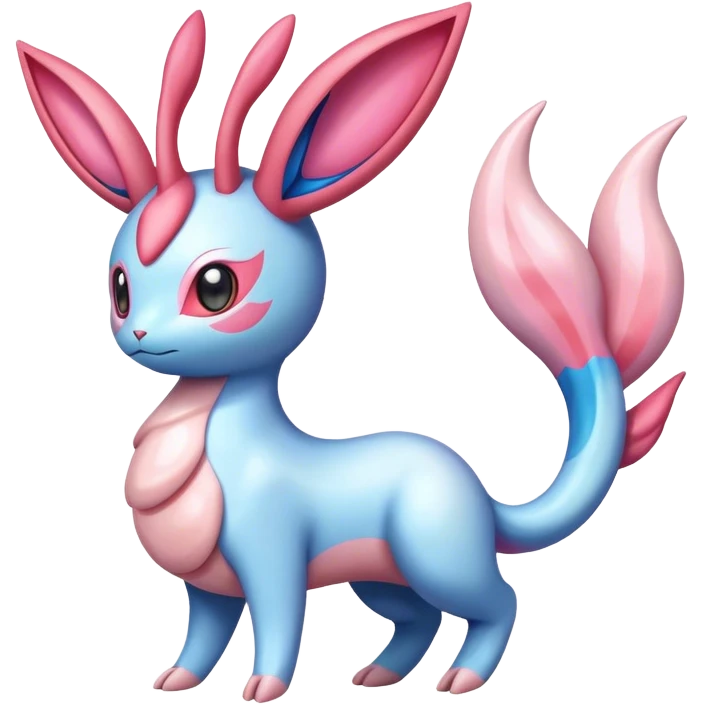 Colorful Sylveon-Milotic-hybrid emoji