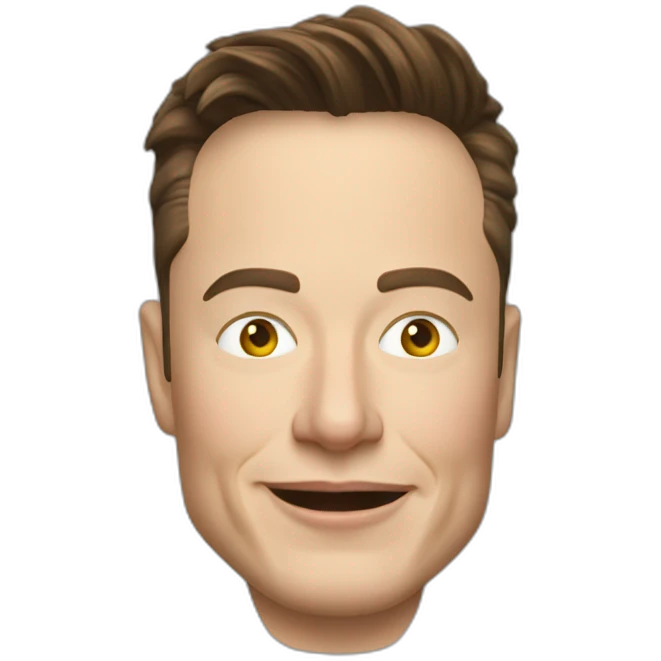 Elon musk qui est en voiture emoji
