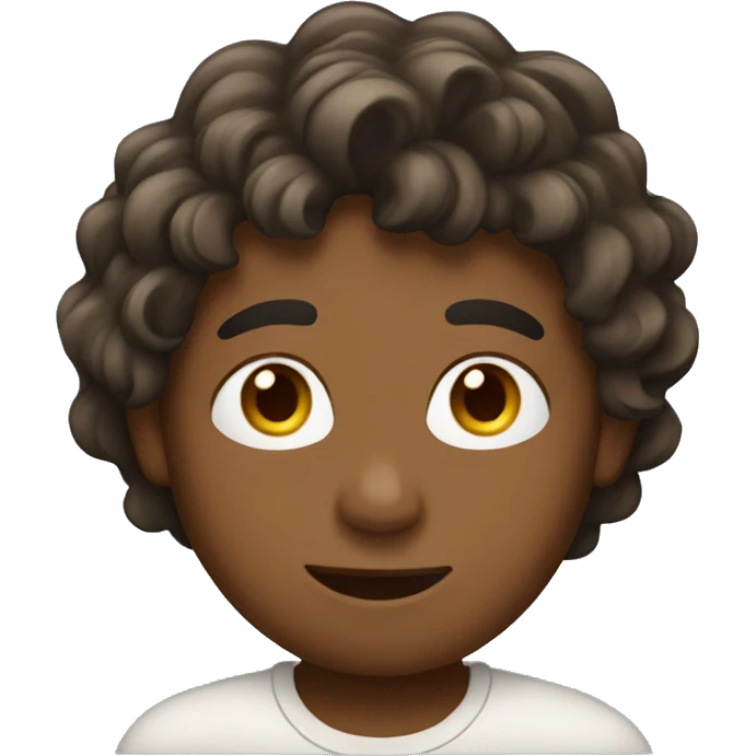 brown boy with waves emoji