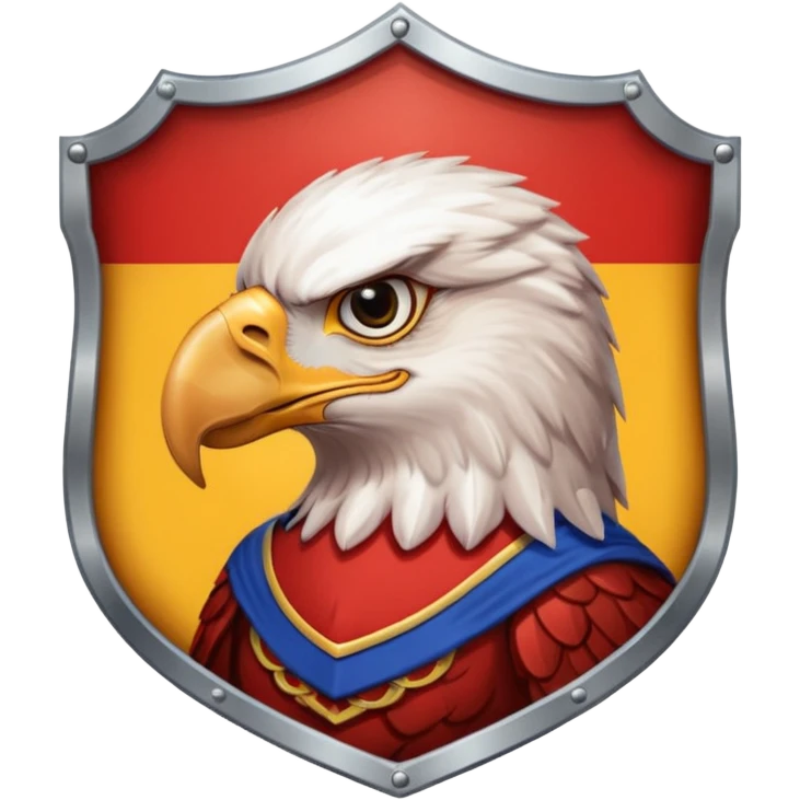 🇪🇸 con un aguila marrón atrás del escudo de España emoji