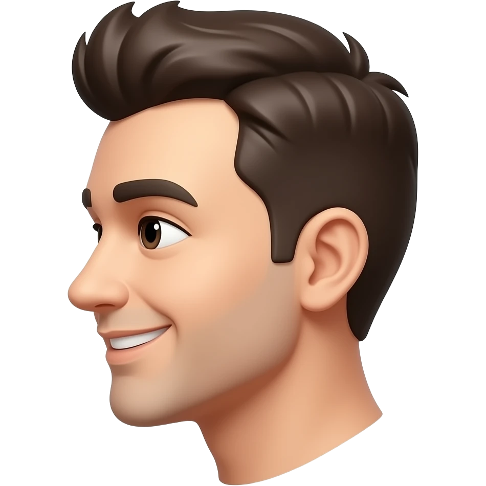 make a emoji face to the side emoji