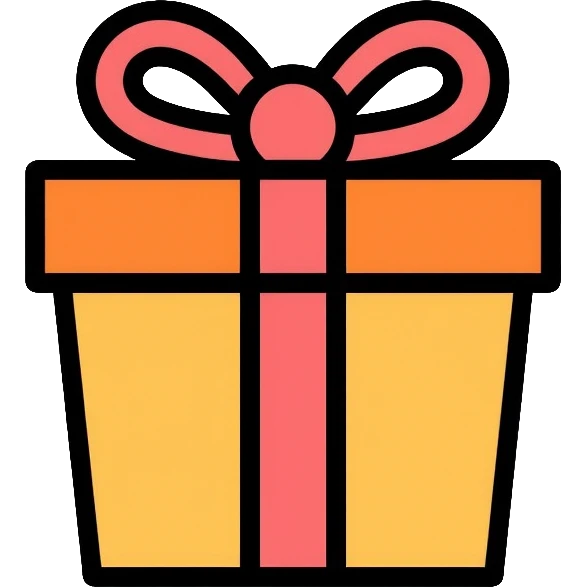 present with ribbon emoji
