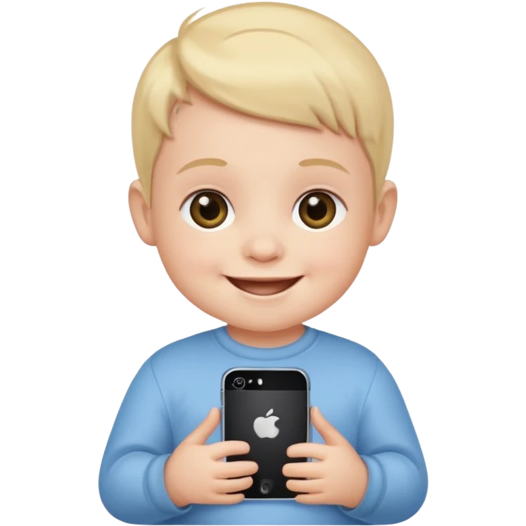 Baby with iPhone  emoji