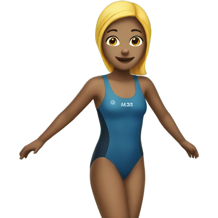 Girl swimming emoji