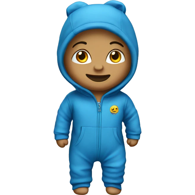 toddler jumpsuit blue emoji