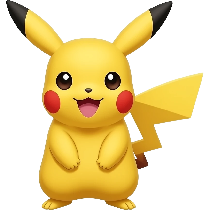 pikachu wirh light ring above head emoji