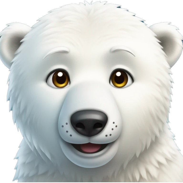 Cute polar bear emoji