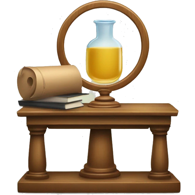 Balanza de abogados con lapicera emoji