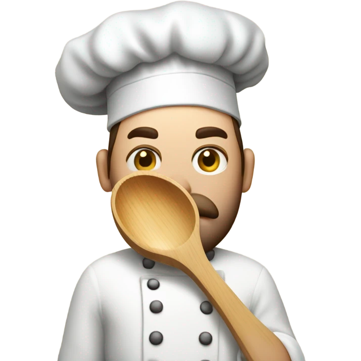 sad white male chef emoji