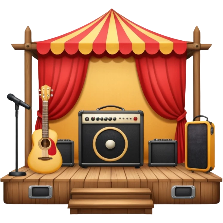 stage at the music festival emoji