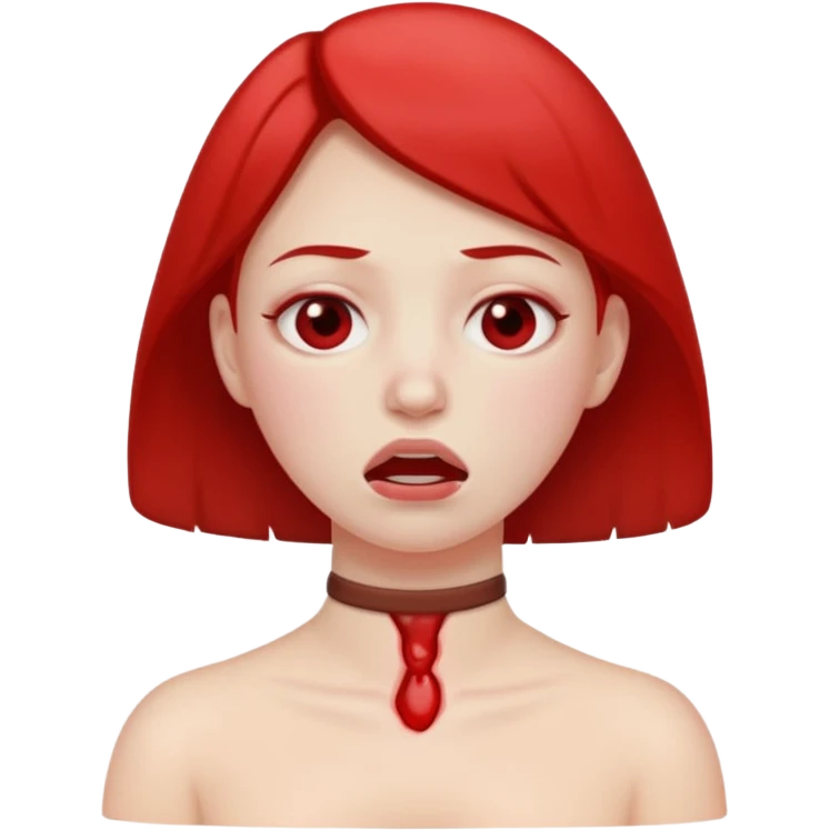 choking its neck emoji