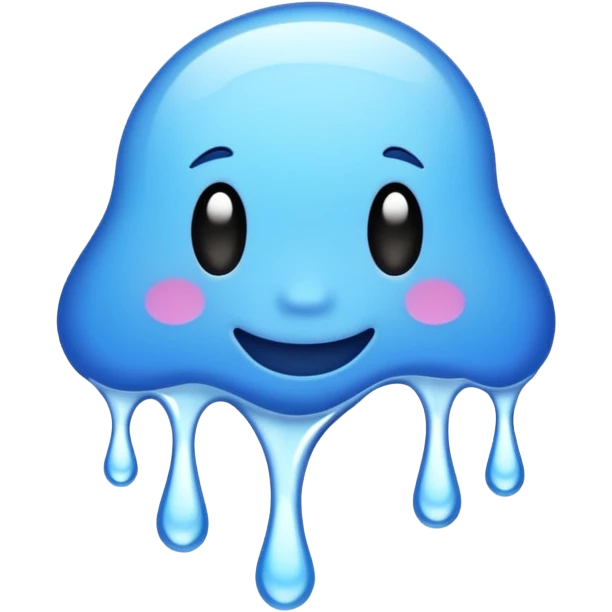 the word wavy in a blue graffiti font emoji