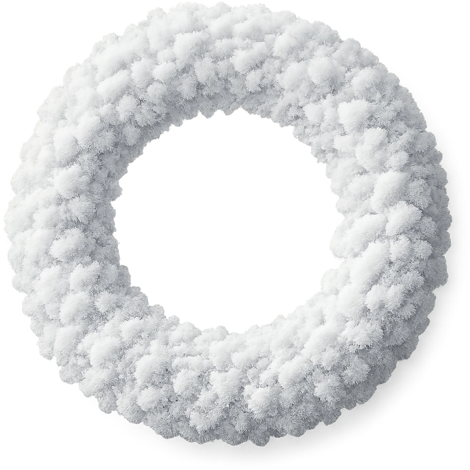 snow wreath remove background emoji