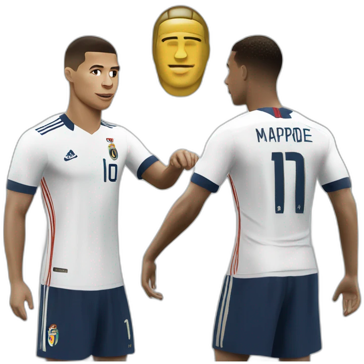 Ronaldo et mbappé emoji