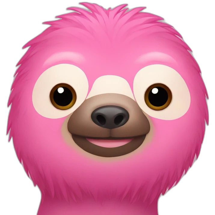 pink sloth emoji