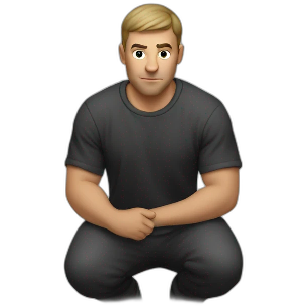 Slav Guy squatting emoji