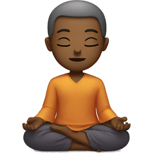 meditate emoji