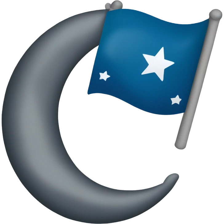 🇳🇬 flag with a blue crescent moon and star in the middle. emoji
