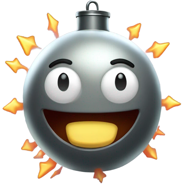 happy bomb emoji